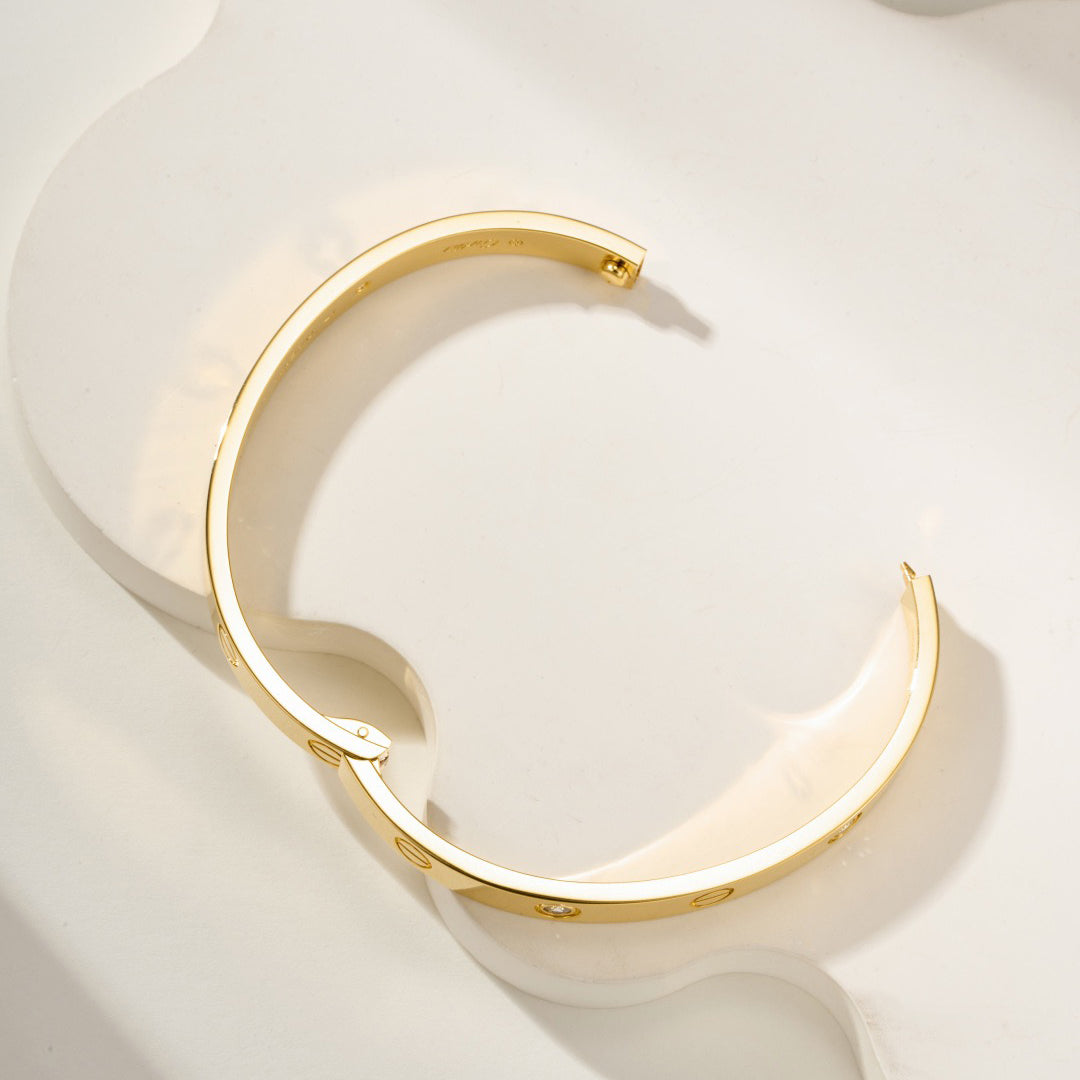 [Resenly Jewelry]LOVE BRACELET 6.1MM 4 DIAMONDS