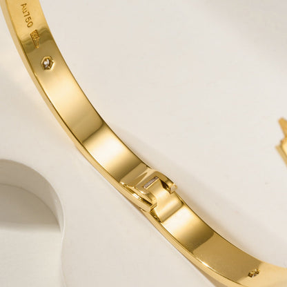 [Resenly Jewelry]LOVE BRACELET 6.1MM 4 DIAMONDS