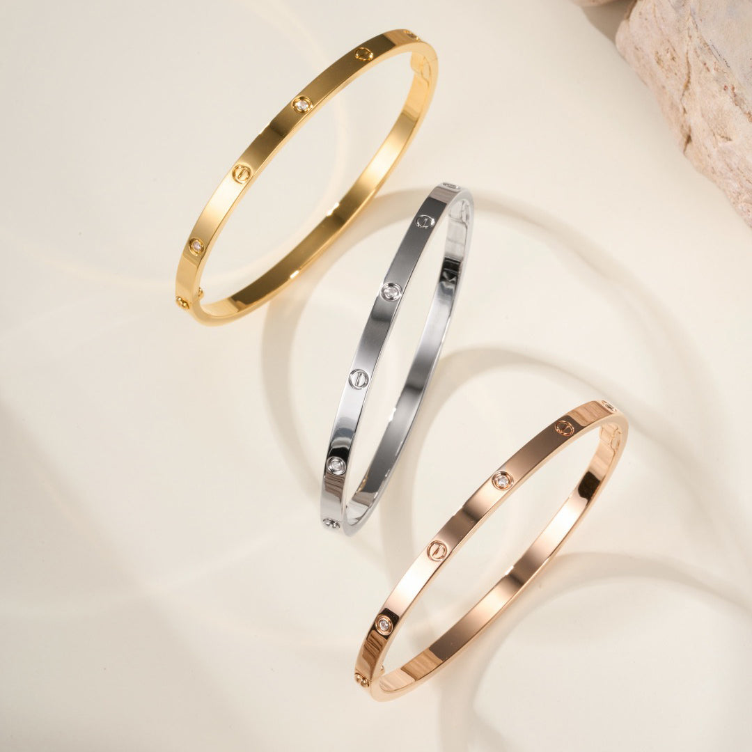 [Resenly Jewelry]LOVE BRACELET 3.65MM 6 DIAMONDS