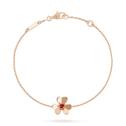 [Resenly Jewelry]FRIVOLE GOLD FLOWER PINK MALACHITE BRACELET