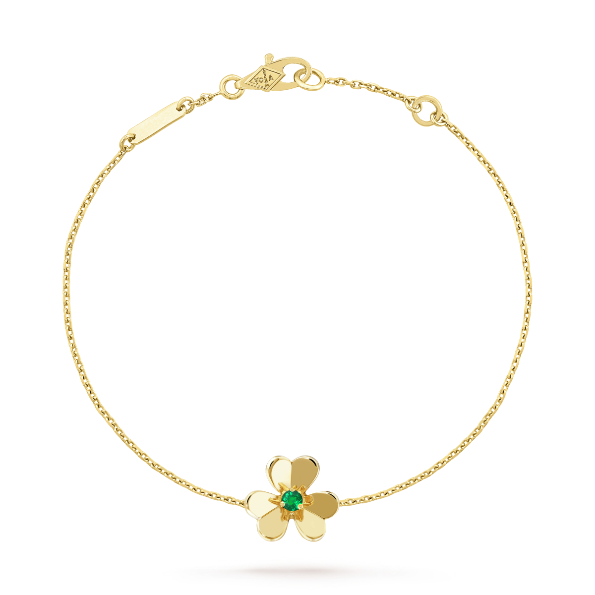 [Resenly Jewelry]FRIVOLE GOLD FLOWER PINK MALACHITE BRACELET