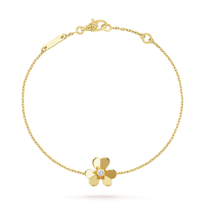 [Resenly Jewelry]FRIVOLE GOLD FLOWER PINK MALACHITE BRACELET
