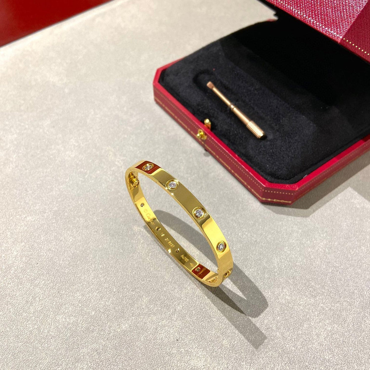 [Resenly Jewelry]LOVE BRACELET 6.1MM 10 DIAMONDS