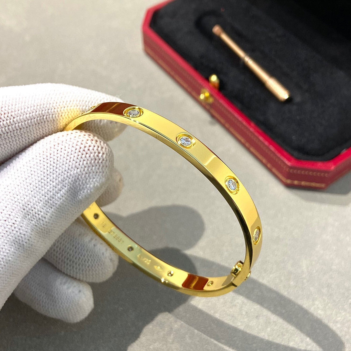 [Resenly Jewelry]LOVE BRACELET 6.1MM 10 DIAMONDS