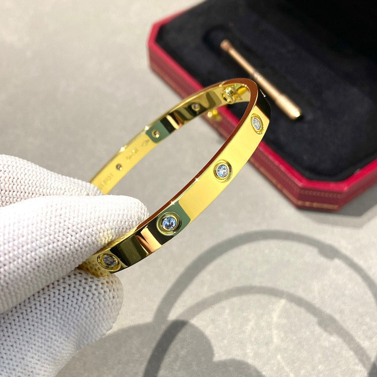 [Resenly Jewelry]LOVE BRACELET 6.1MM 10 DIAMONDS