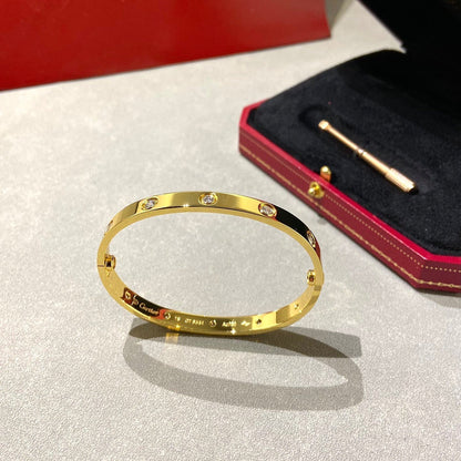 [Resenly Jewelry]LOVE BRACELET 6.1MM 10 DIAMONDS