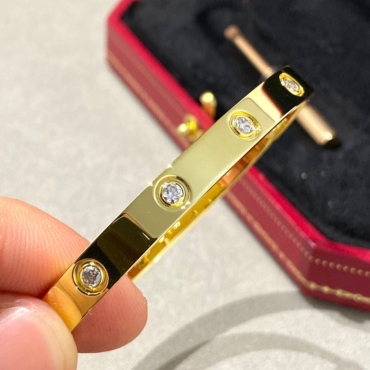 [Resenly Jewelry]LOVE BRACELET 6.1MM 10 DIAMONDS