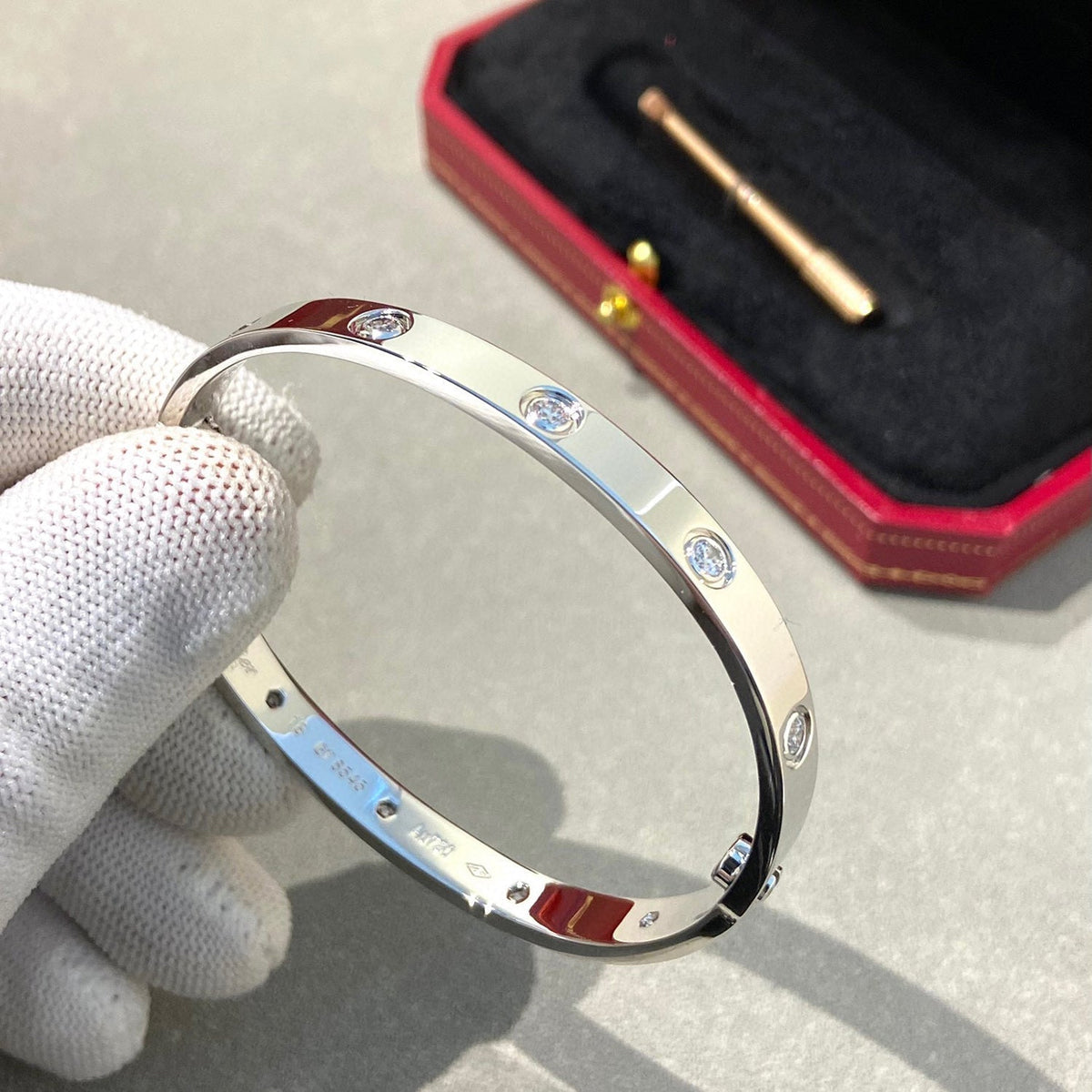 [Resenly Jewelry]LOVE BRACELET 6.1MM 10 DIAMONDS