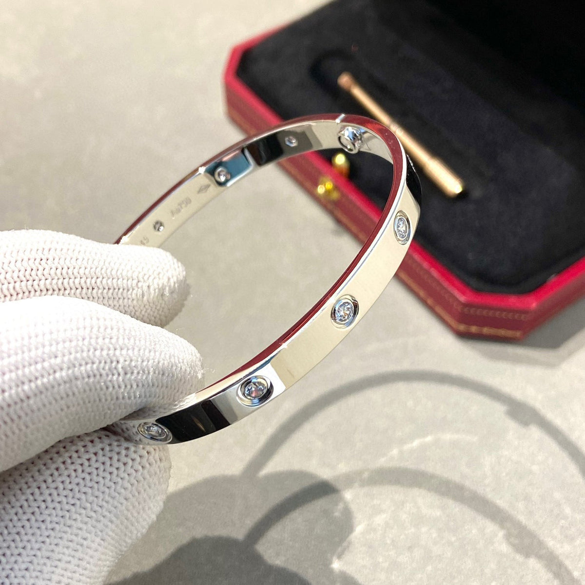 [Resenly Jewelry]LOVE BRACELET 6.1MM 10 DIAMONDS