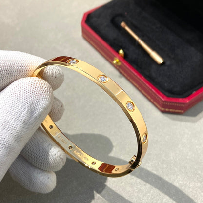 [Resenly Jewelry]LOVE BRACELET 6.1MM 10 DIAMONDS