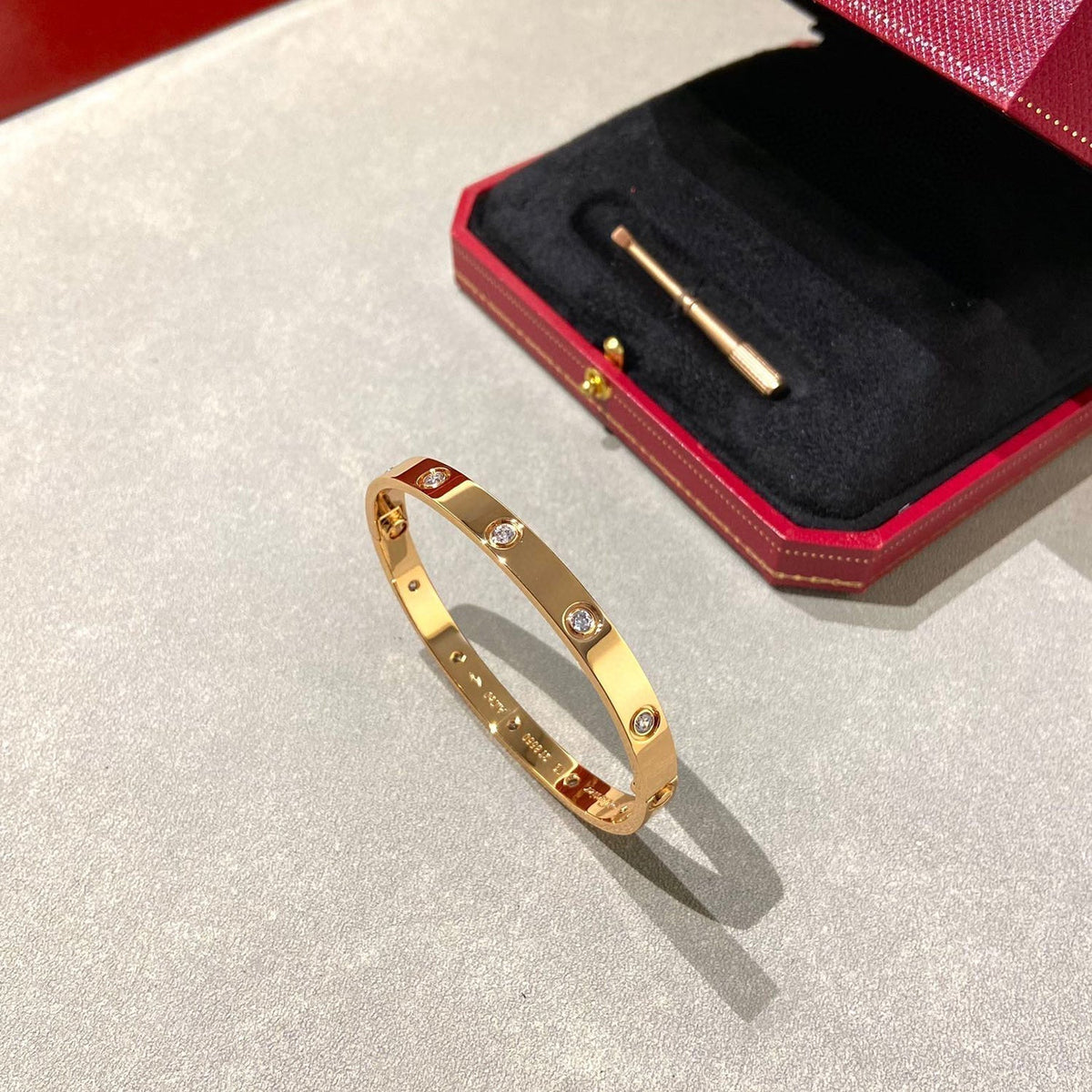 [Resenly Jewelry]LOVE BRACELET 6.1MM 10 DIAMONDS