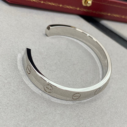 [Resenly Jewelry]LOVE BRACELET 6.1MM 1 DIAMOND OPEN CUFF