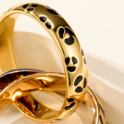 [Resenly Jewelry]TRINITY  RING LEOPARD PRINT