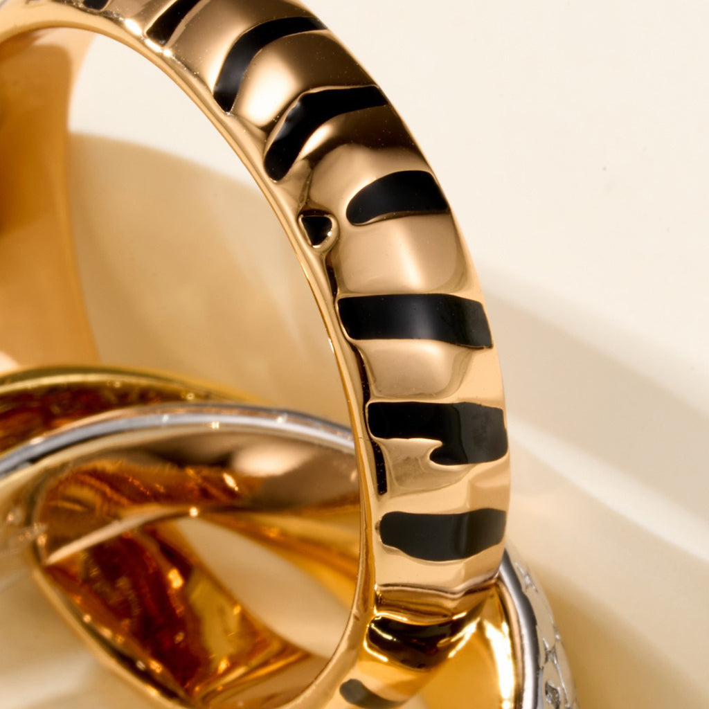 [Resenly Jewelry]TRINITY  RING LEOPARD PRINT