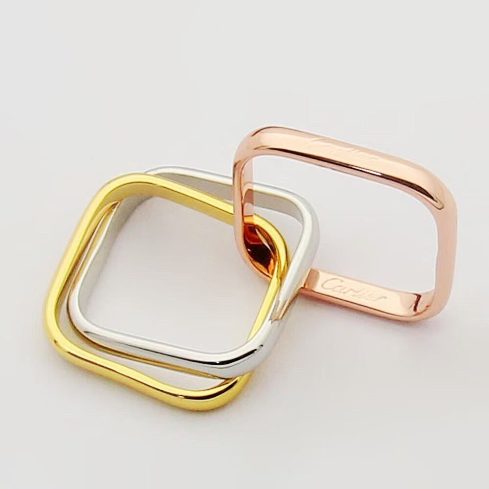 [Resenly Jewelry]TRINITY 3.5MM CUSHION RING COLLECTION