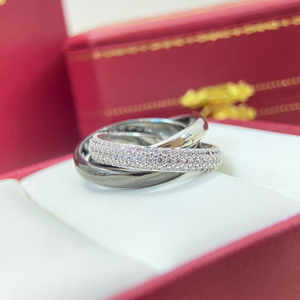 [Resenly Jewelry]TRINITY 3.2MM RING BLACK CERAMIC