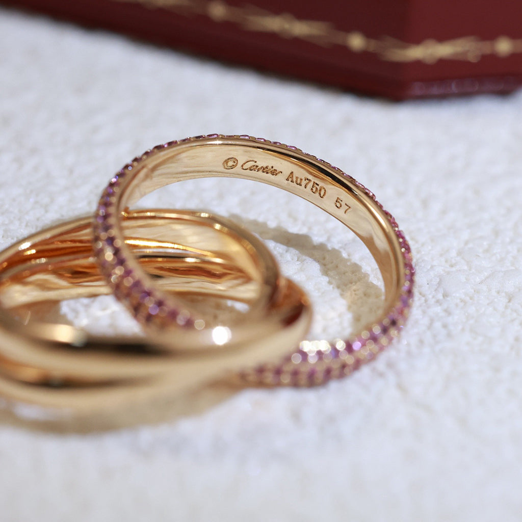 [Resenly Jewelry]TRINITY 3.2MM RING PINK DIAMOND