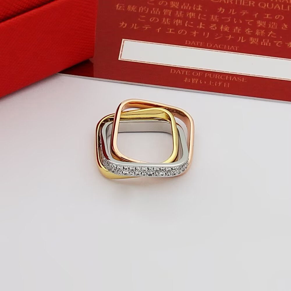 [Resenly Jewelry]TRINITY 3.5MM CUSHION RING COLLECTION