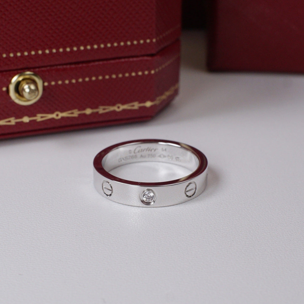 [Resenly Jewelry]LOVE 4MM 1 DIAMOND RING