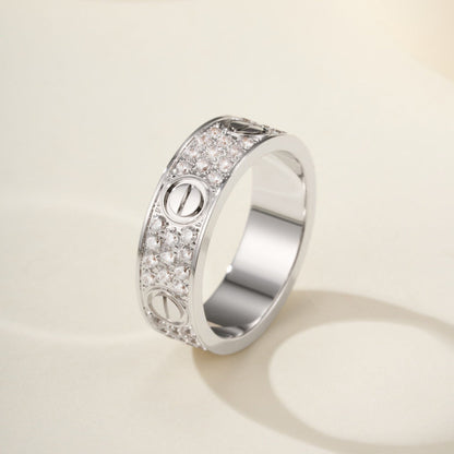 [Resenly Jewelry]LOVE RING 5.5MM DIAMONDS PAVED