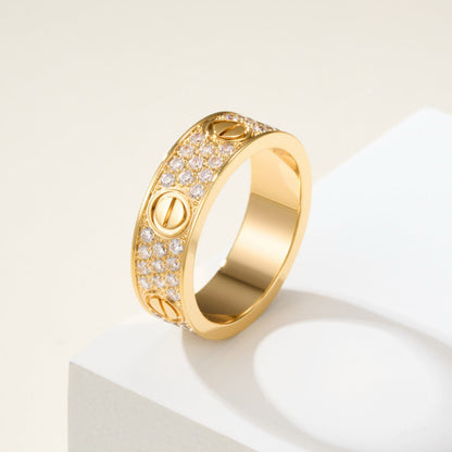 [Resenly Jewelry]LOVE RING 5.5MM DIAMONDS PAVED