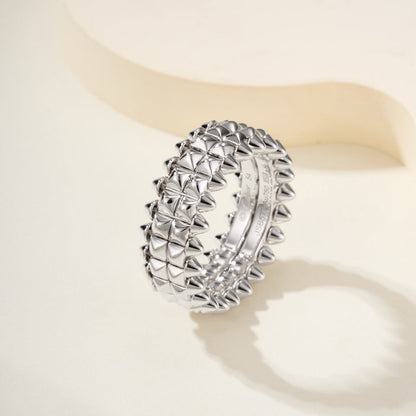 [Resenly Jewelry]CLASH 9.2MM DOUBLE ROW RING