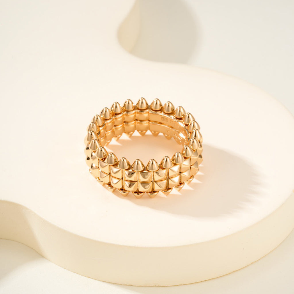 [Resenly Jewelry]CLASH 9.2MM DOUBLE ROW RING