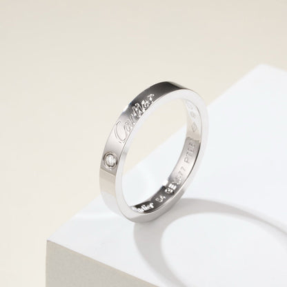 [Resenly Jewelry]LOVE RING 4MM 1 DIAMOND