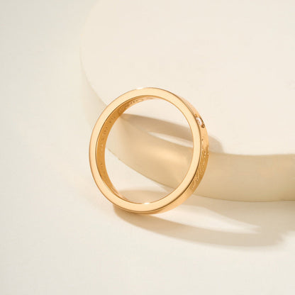 [Resenly Jewelry]LOVE RING 4MM 1 DIAMOND