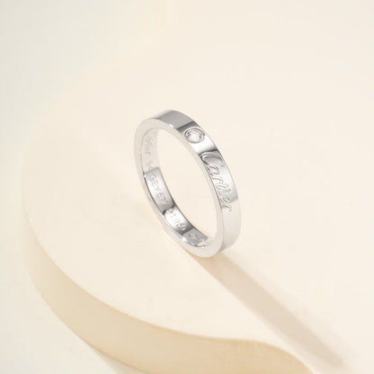 [Resenly Jewelry]LOVE RING 4MM 1 DIAMOND