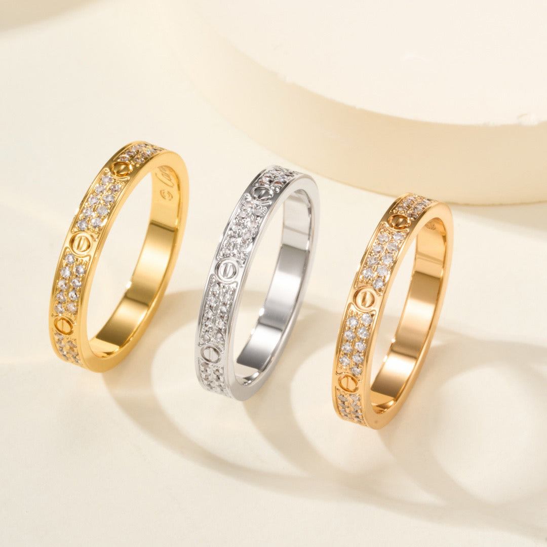 [Resenly Jewelry]LOVE RING 2.65MM DIAMOND