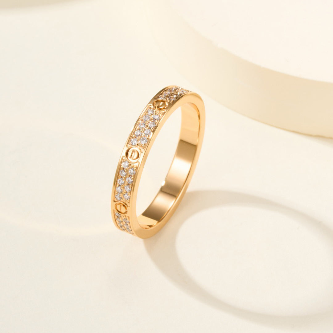 [Resenly Jewelry]LOVE RING 2.65MM DIAMOND