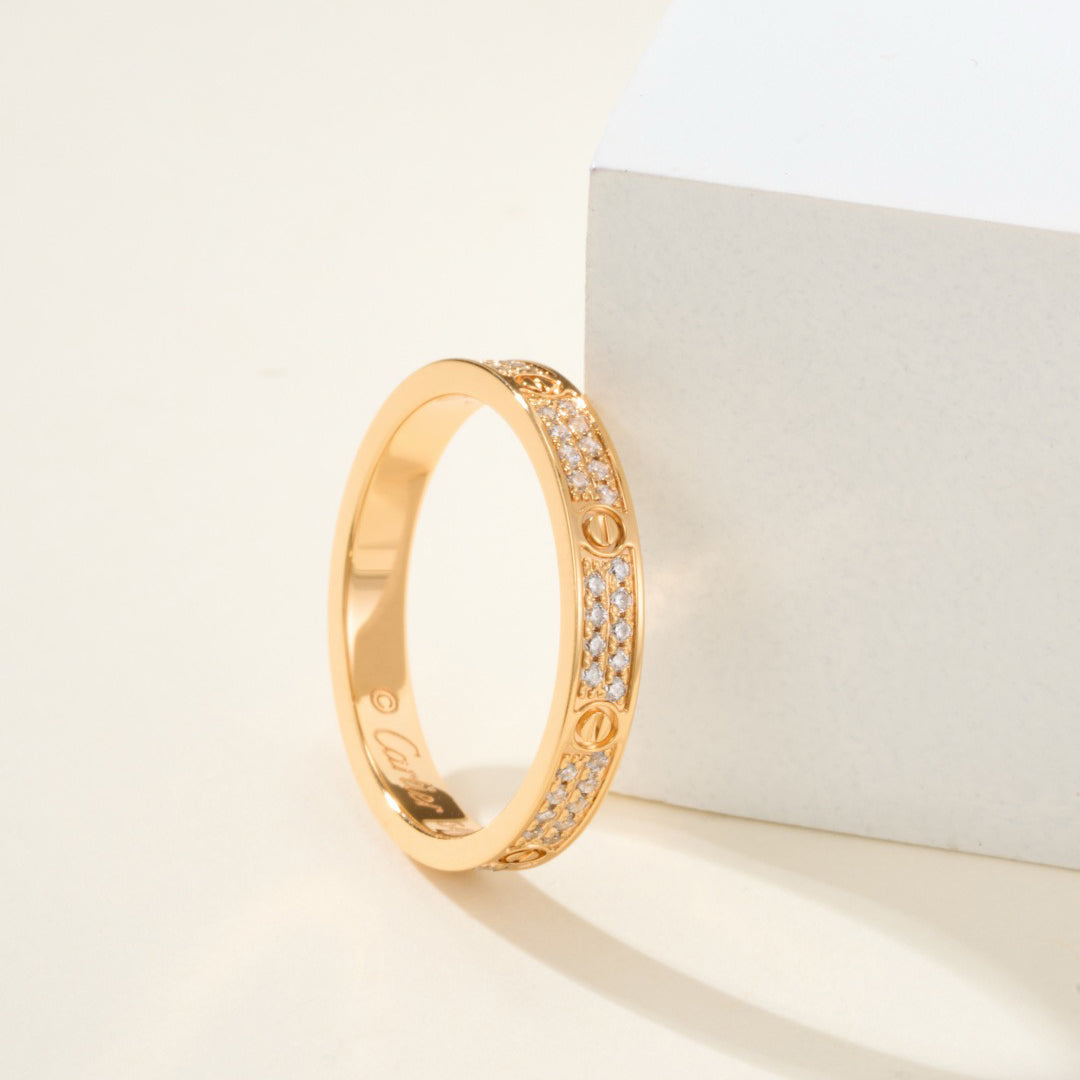 [Resenly Jewelry]LOVE RING 2.65MM DIAMOND