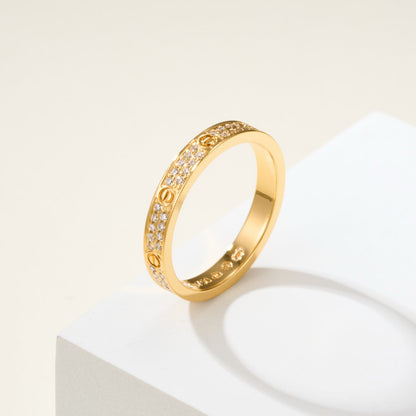 [Resenly Jewelry]LOVE RING 2.65MM DIAMOND