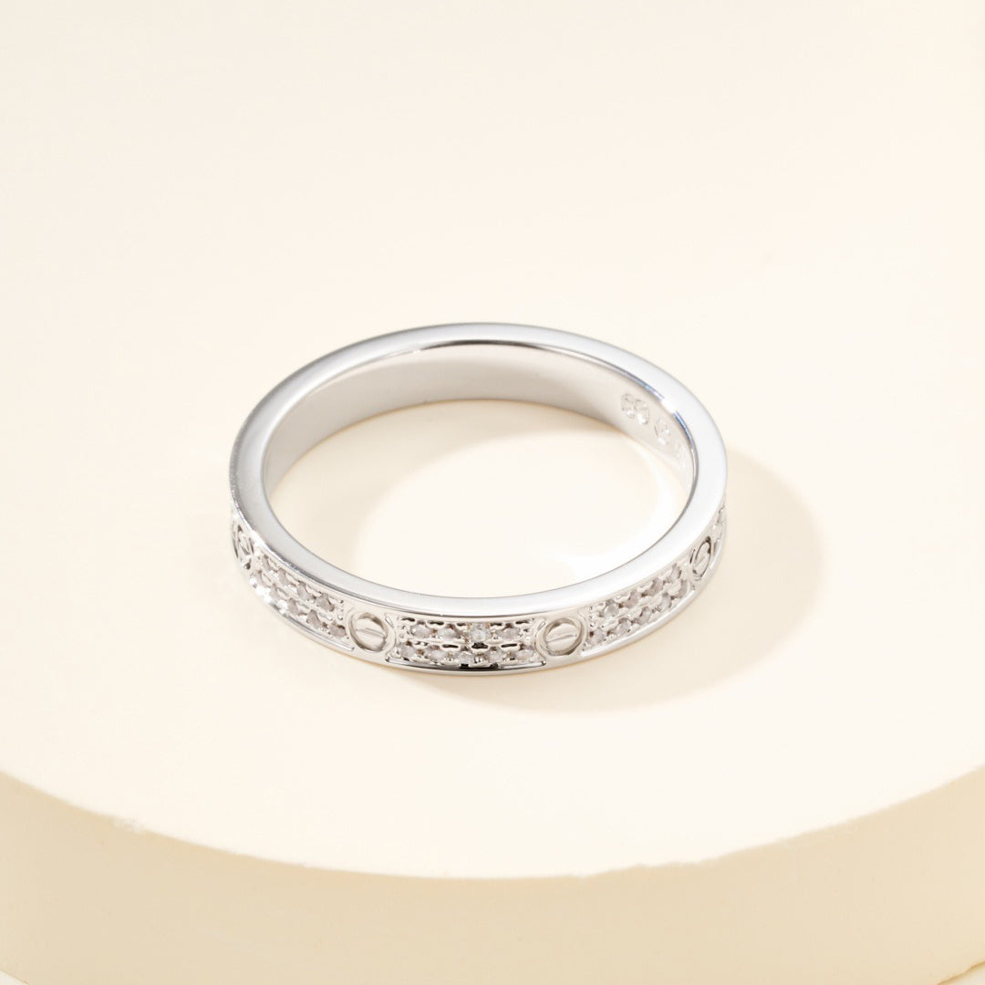 [Resenly Jewelry]LOVE RING 2.65MM DIAMOND