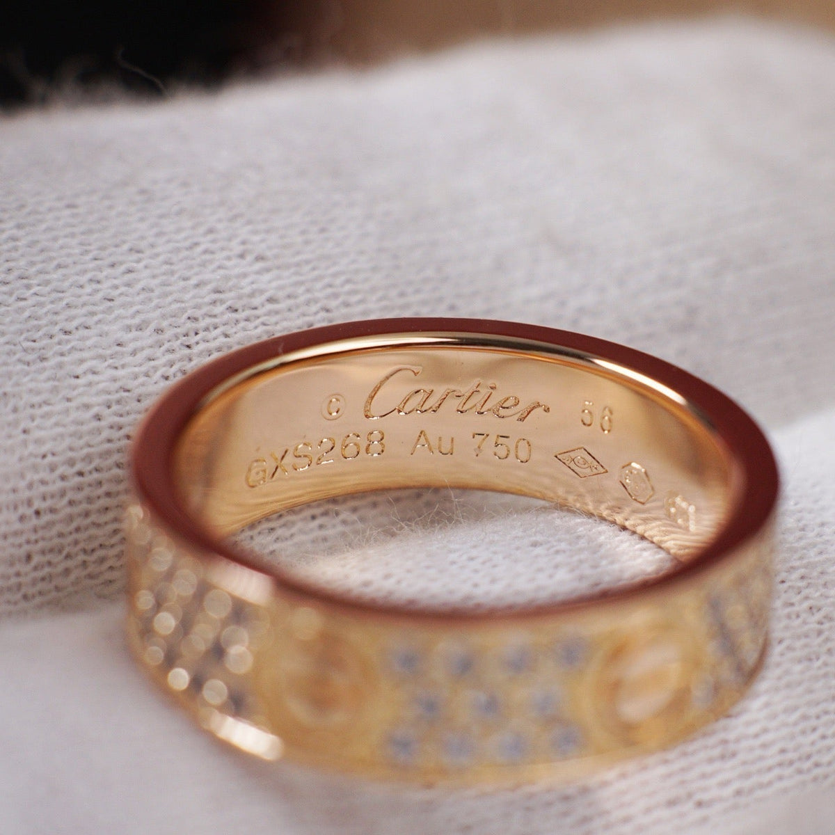 [Resenly Jewelry]LOVE RING 5.5MM DIAMONDS PAVED