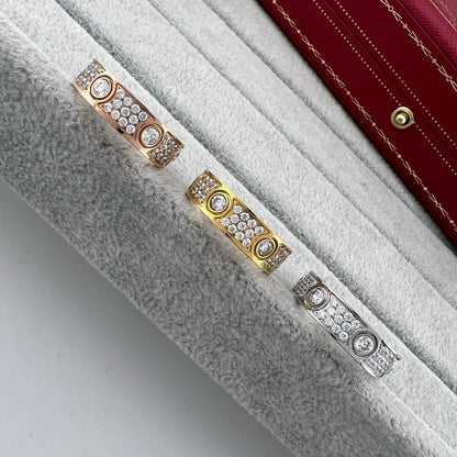 [Resenly Jewelry]LOVE 5.5MM FULL-PAVE 6-DIAMOND RING