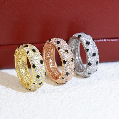 [Resenly Jewelry]PANTHERE SPOTTED FULL DIAMOND RING
