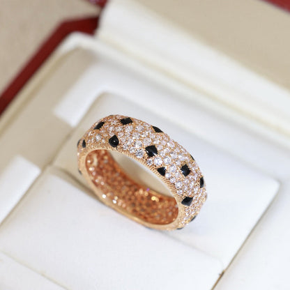 [Resenly Jewelry]PANTHERE SPOTTED FULL DIAMOND RING