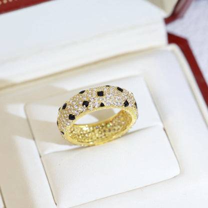 [Resenly Jewelry]PANTHERE SPOTTED FULL DIAMOND RING