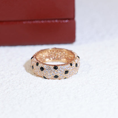 [Resenly Jewelry]PANTHERE SPOTTED FULL DIAMOND RING