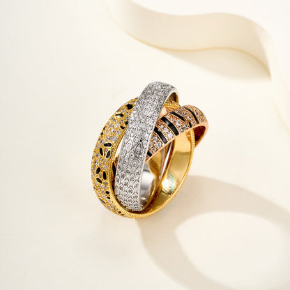 [Resenly Jewelry]TRINITY  RING LEOPARD PRINT
