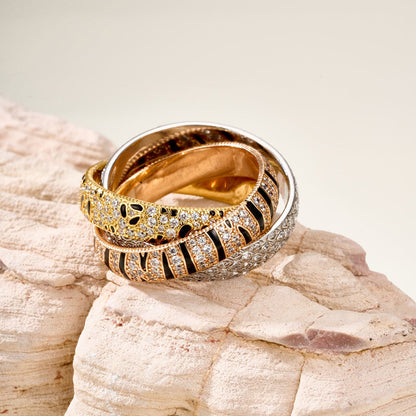 [Resenly Jewelry]TRINITY  RING LEOPARD PRINT