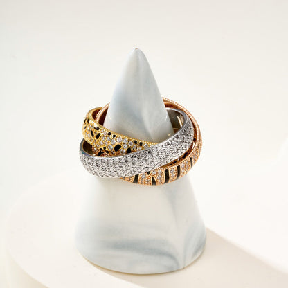 [Resenly Jewelry]TRINITY  RING LEOPARD PRINT
