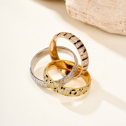 [Resenly Jewelry]TRINITY  RING LEOPARD PRINT