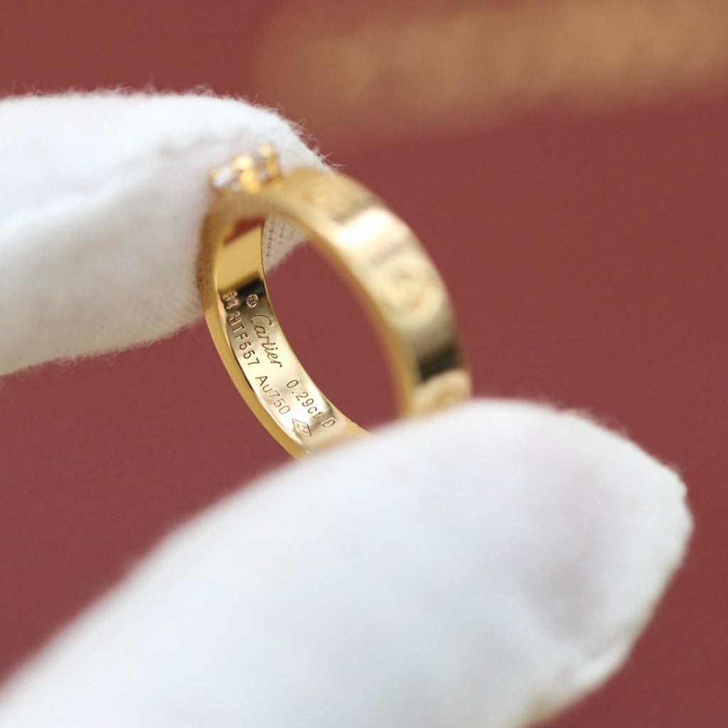 [Resenly Jewelry]LOVE RING 3.6MM 1 BIG DIAMOND