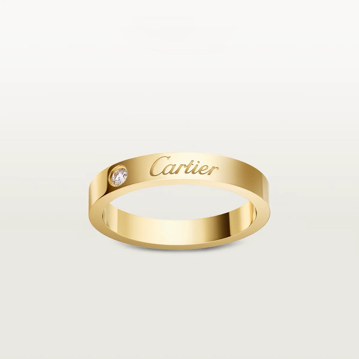 [Resenly Jewelry]LOVE RING 4MM 1 DIAMOND