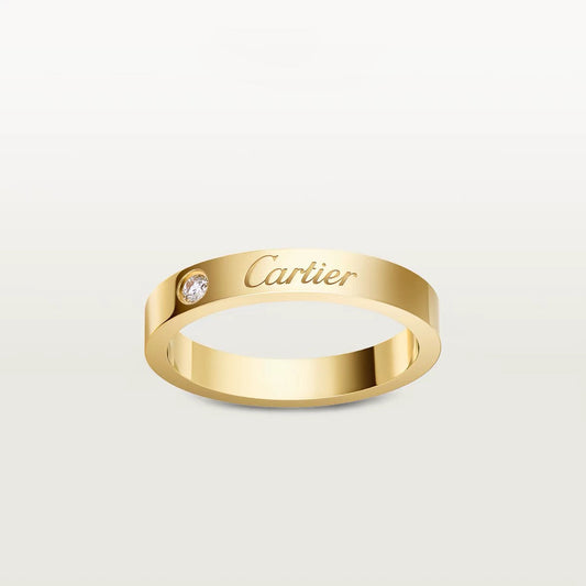 [Resenly Jewelry]LOVE RING 4MM 1 DIAMOND