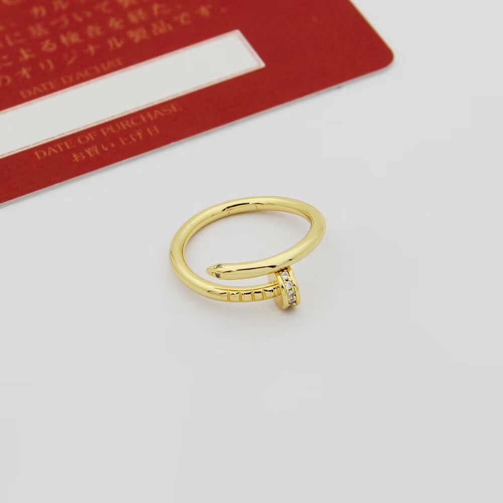 [Resenly Jewelry]JUSTE 1.8MM HALF DIAMOND RING