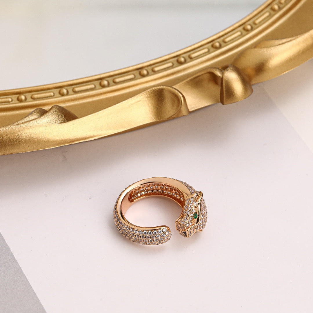 [Resenly Jewelry]PANTHERE FULL DIAMOND SMALL RING